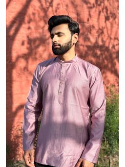 ETHNIC INDIA - Men Purple Solid/Plain Shirt