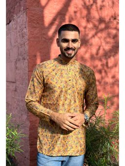ETHNIC INDIA - Men Yellow Floral Shirt