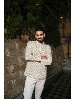 ETHNIC INDIA - Men Beige Floral Shirt