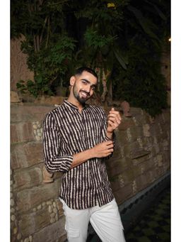 ETHNIC INDIA - Men Black Printed Shirt