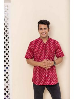 ETHNIC INDIA - Men Pink Floral Shirt