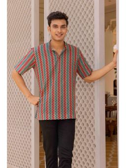 ETHNIC INDIA - Men Multi-Color Printed Shirt