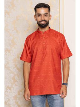 ETHNIC INDIA - Men Rust Printed Shirt