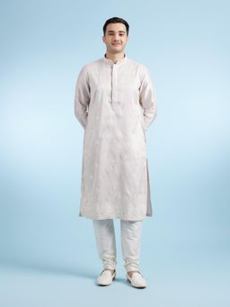 Diwas by Manyavar - Lilac Elegance Kurta with Pyjama for Men