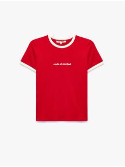 Koton - Back Printed Red T-Shirt