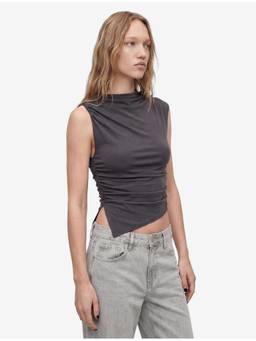 Koton - Asymmetric Grey Top