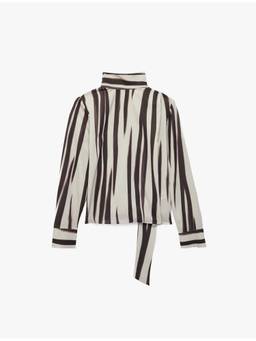 Koton - Striped Beige Satin Top