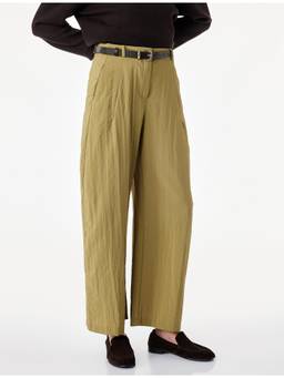 Koton - Belted Khaki Barrel Trouser