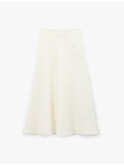 Koton - Maxi Beige Flared Skirt