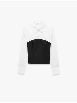Koton - Corset Detail White Poplin Shirt