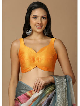 SALWAR STUDIO - Womens Mustard Stitched Blouse