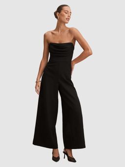Forever New - Black Shelly Strapless Corset Jumpsuit
