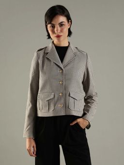 Tommy Hilfiger - Regular Fit Notch Collared Polyester Single-Breasted Blazer