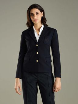 Tommy Hilfiger - Slim Fit Notch Collared Polyester Single-Breasted Blazer