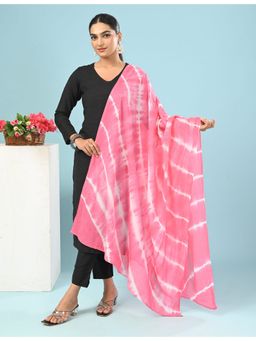 Hella Fashions - Pink Batik Dupatta