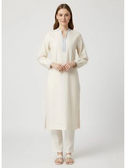 Barara Ethnic - Embellished Ivory Kurta
