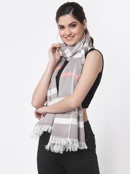 ARRABI - Multi Striped Handwoven Cotton Full Size Stole