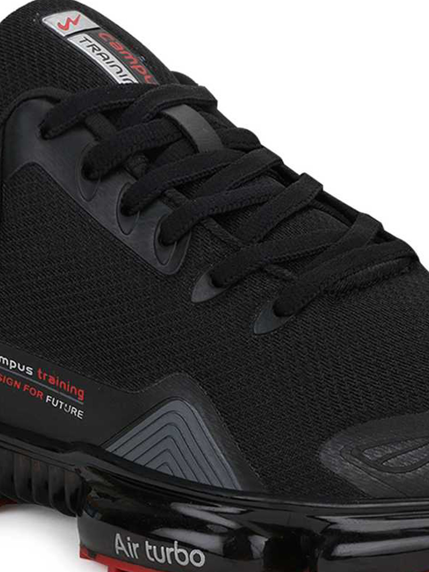 Buy Campus Stingray Black Running Shoes 
