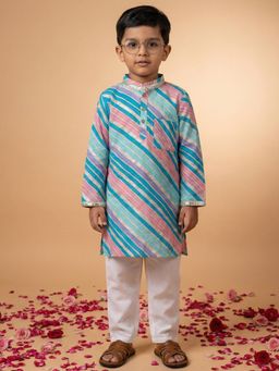Readiprint - Straight Style Cotton Fabric Multi- Kurta And Pyjama