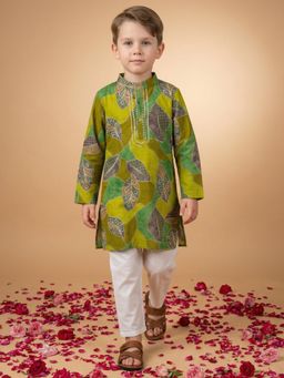 Readiprint - Straight Style Cotton Fabric Multi- Kurta And Pyjama