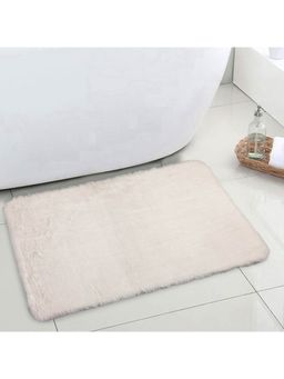 OBSESSIONS - Anit-Skid Super Soft Polyester Bath Mat, Beige