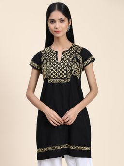 HOUSE OF KARI - Hok Fancy Tunic For Women Black Golden