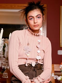 Odette - Gorgeous Lilac Embellished Necklace