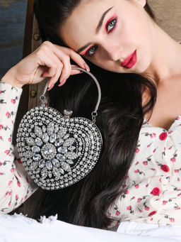 Odette - Sweetheart Crystal Clutch Bag