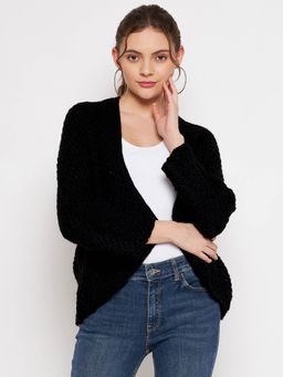 CAMLA - Black Cardigan for Women (M)