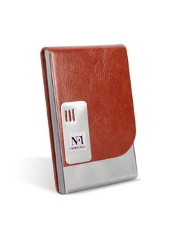 NFI Essentials - PU Leather and Stainless Steel Credit Card Holder (S)