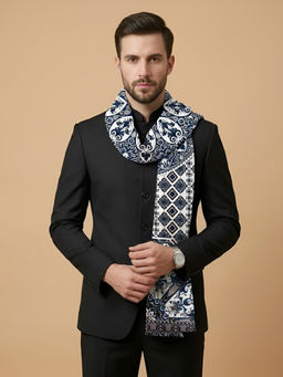 MUFFLY - Bamboo Silk Printed Men Stole