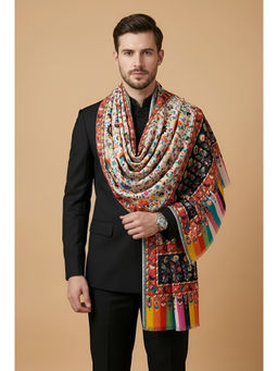 MUFFLY - Bamboo Silk Floral Printed Men Stole