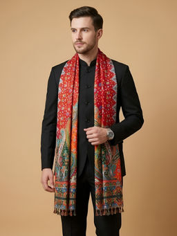 MUFFLY - Bamboo Silk Paisley Printed Men Stole