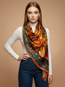 MUFFLY - Bamboo Silk Printed Stole