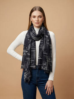 MUFFLY - Bamboo Silk Abstract Printed Stole