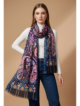 MUFFLY - Bamboo Silk Paisley Printed Stole