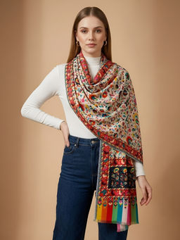MUFFLY - Bamboo Silk Floral Printed Stole