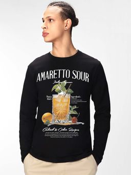 Bewakoof - Men Black Sour Graphic Printed T-Shirt