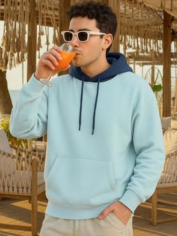 Bewakoof - Men's Green & Navy Blue Oversized Hoodies