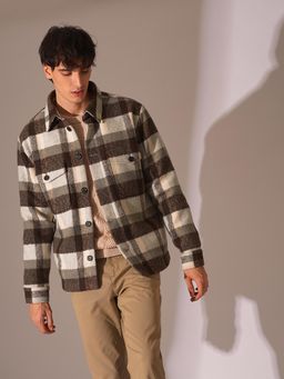 Selected - Selected Brown Check Print Jacket