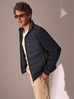 Selected - Selected Dark Blue Hybrid Padded Jacket