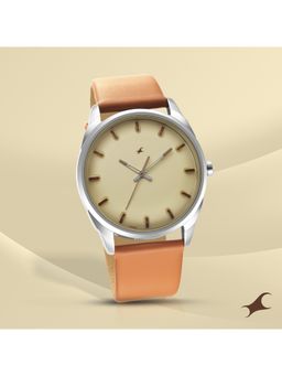 Fastrack - After Dark 3.0 3273SL02 Tan Dial Analog Watch for Men