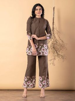 Readiprint - Women Brown Pure Cotton Co-Ord Set