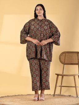 Readiprint - Women Black Pure Cotton Co-Ord Set