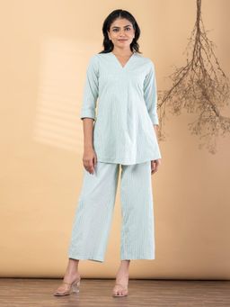 Readiprint - Women Green Pure Cotton Co-Ord Set