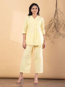 Readiprint - Women Yellow Pure Cotton Co-Ord Set