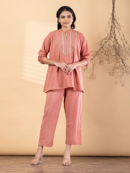 Readiprint - Women Pink Pure Cotton Co-Ord Set