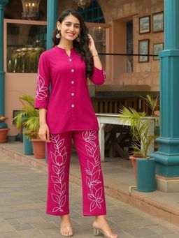 Readiprint - Women Pink Organic Cotton Co-Ord Set