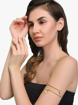 Accessher - Traditional Ethnic Jadau Kundan White Bajubandh