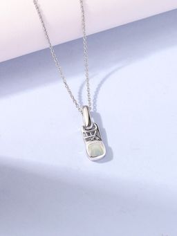 Ornate Jewels - 925 Silver 0.30 Carat Natural Ethiopian Opal Celestial Necklace for Women & Girls